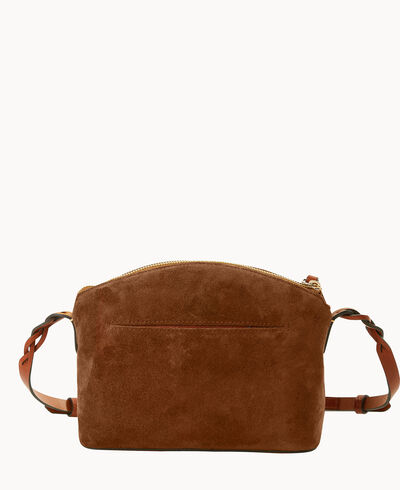 Suede Penny Crossbody