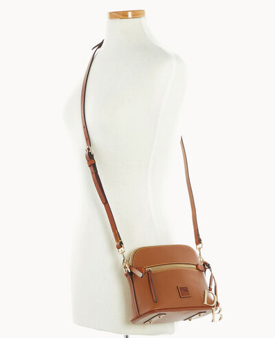 Pebble Grain Domed Crossbody