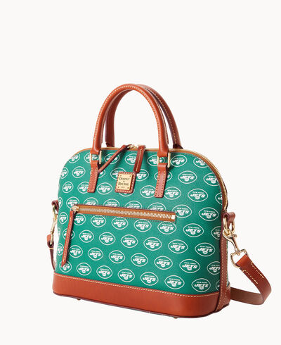 NFL Jets Domed Zip Satchel