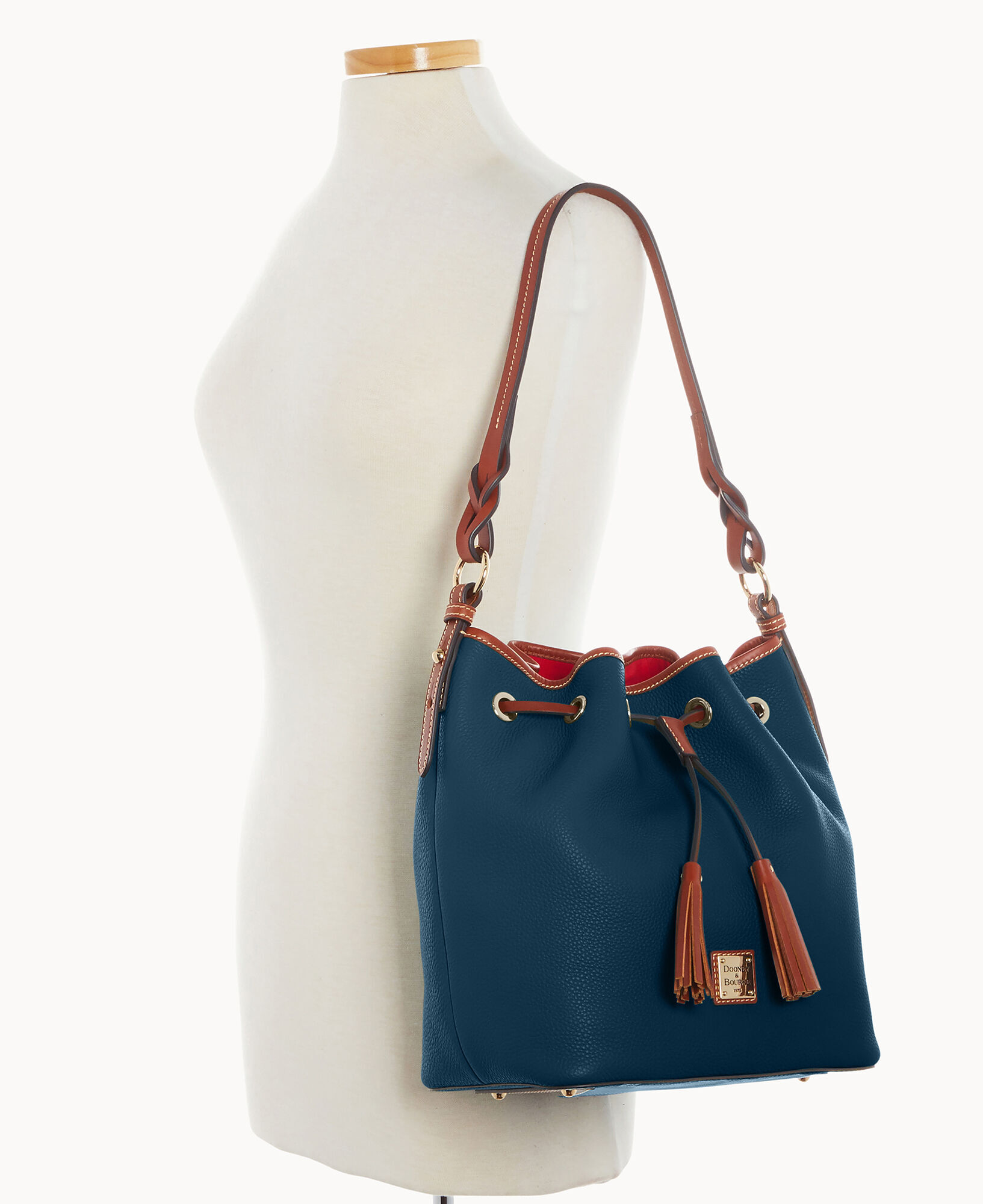 Dooney Bourke Pebble Grain Tasha Drawstring