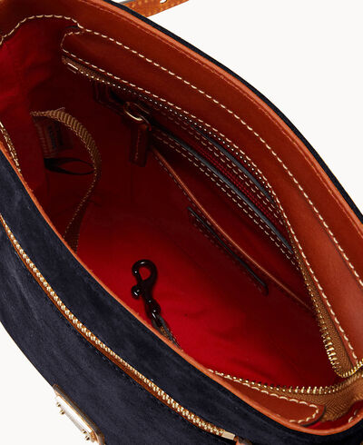 Suede Zip Crossbody