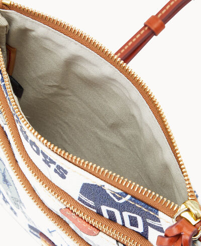 NFL Cowboys North South Triple Zip Crossbody