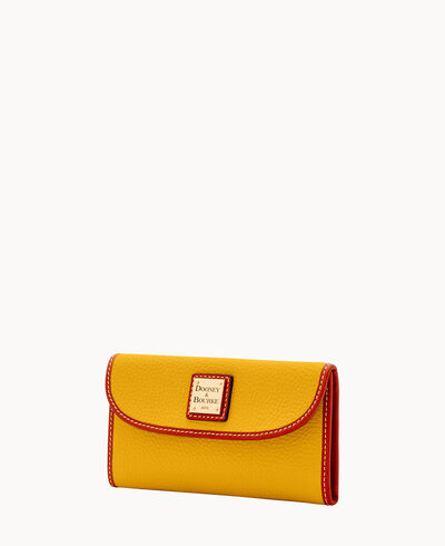 Pebble Grain Continental Clutch