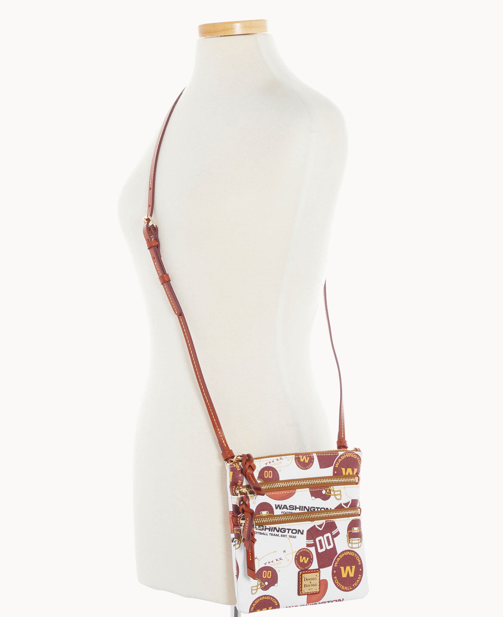 Dooney Bourke NFL Washington N S Triple Zip Crossbody