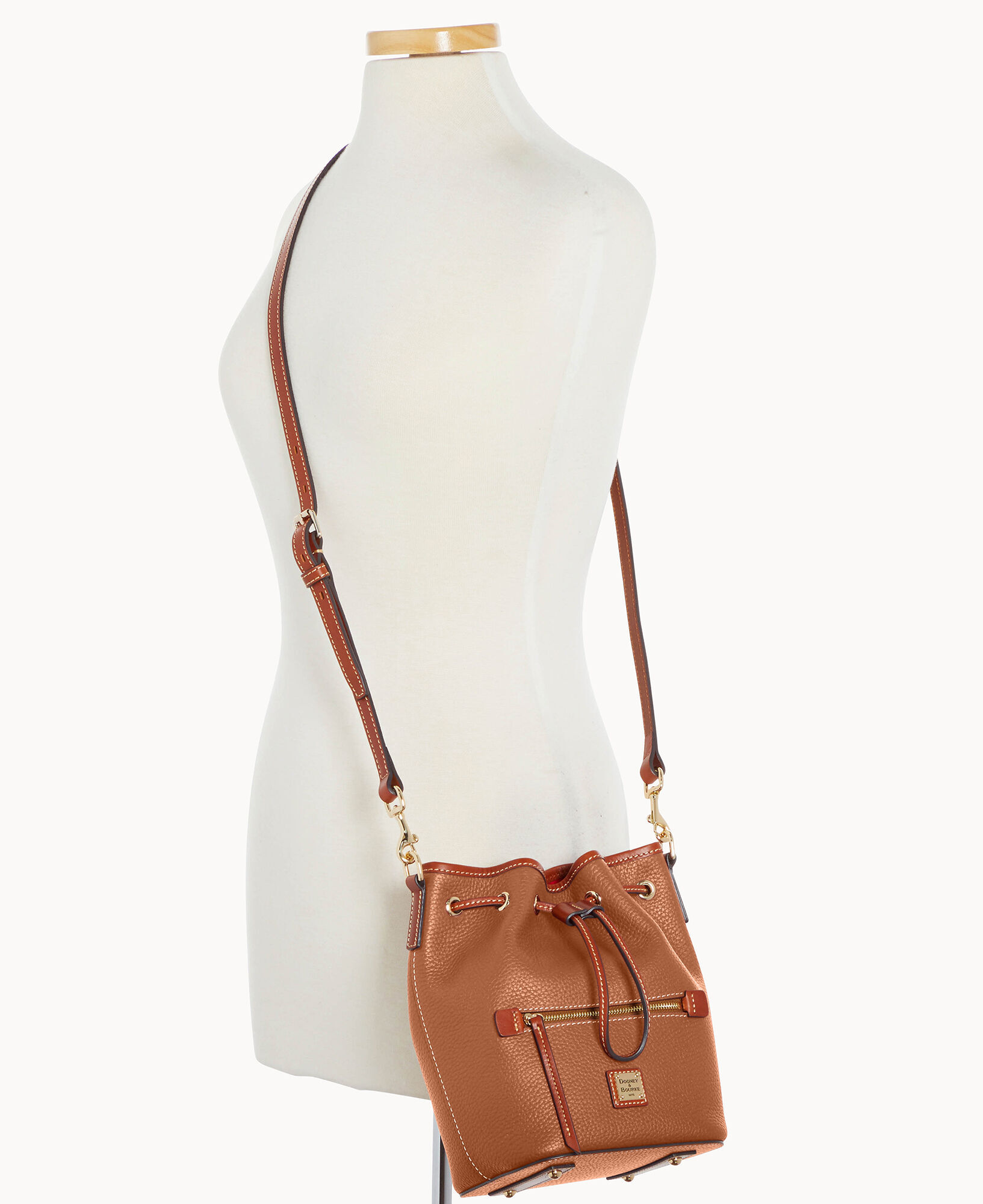 Dooney Bourke Pebble Grain Small Drawstring Crossbody