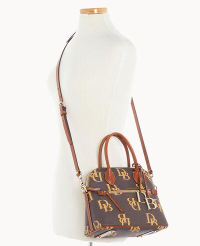 Monogram Domed Satchel