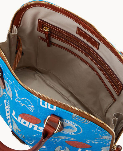 NFL Lions Zip Zip Satchel