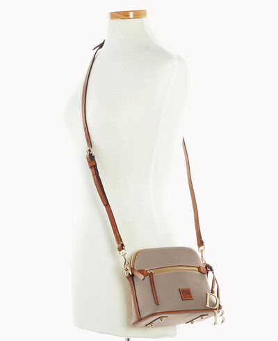 Pebble Grain Domed Crossbody