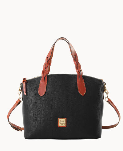 Pebble Grain Celeste Satchel