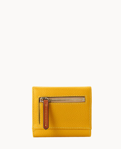 Pebble Grain Small Flap Credit Card Wallet