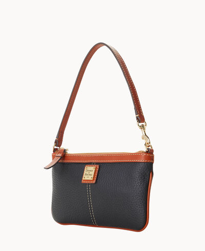 Pebble Grain Large Slim Wristlet