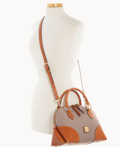 Pebble with Florentine Trim Domed Satchel