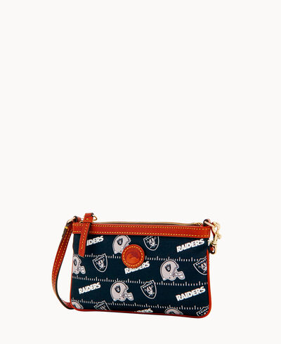 NFL Raiders Large Slim Wristlet