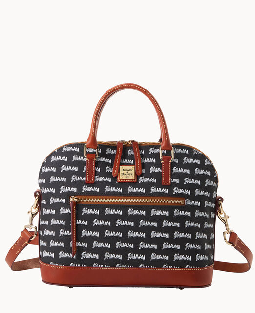 MLB Marlins Domed Zip Satchel