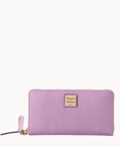 Saffiano Large Zip Around Wristlet