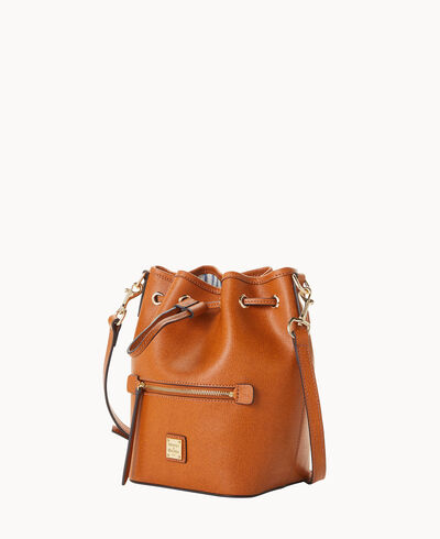 Saffiano Small Drawstring Crossbody