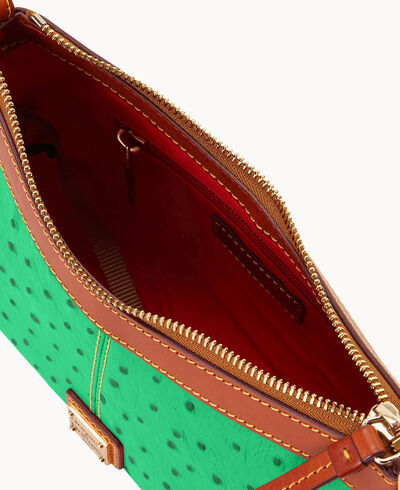 Ostrich Crossbody Pouch