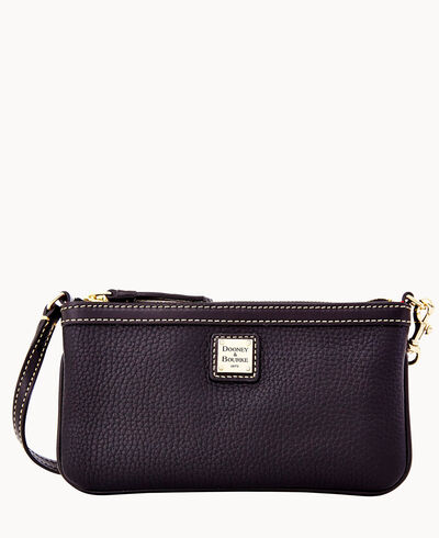 Pebble Grain Large Slim Wristlet
