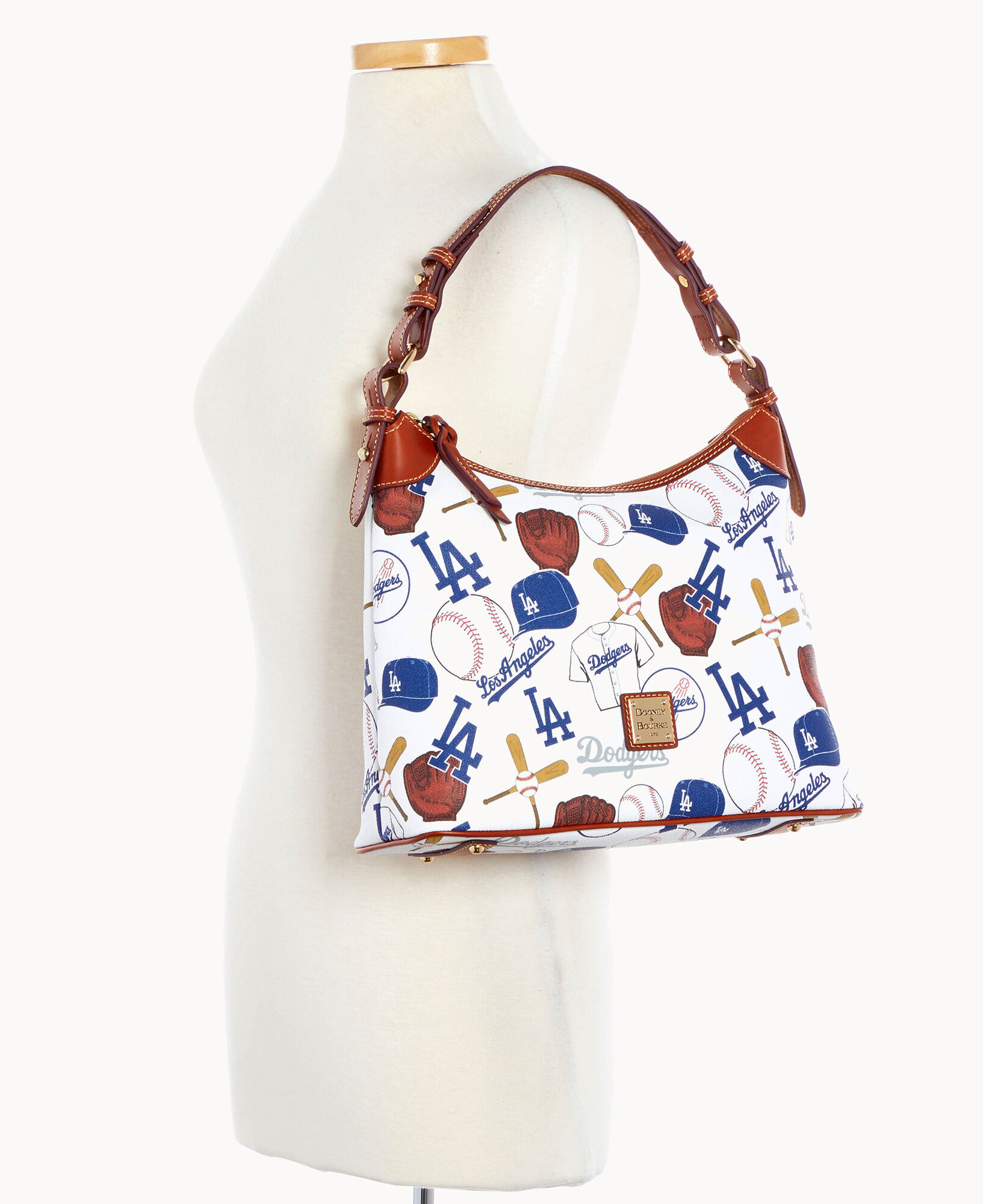 Dooney & Bourke MLB Los Angeles Dodgers Large Zip Around Wristlet Wallet