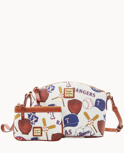 MLB Rangers Suki Crossbody Med Wristlet