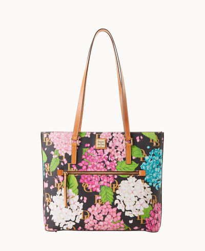 Hydrangea Monogram Large Shopper