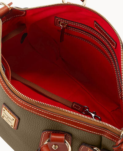 Pebble Grain Medium Mail Satchel