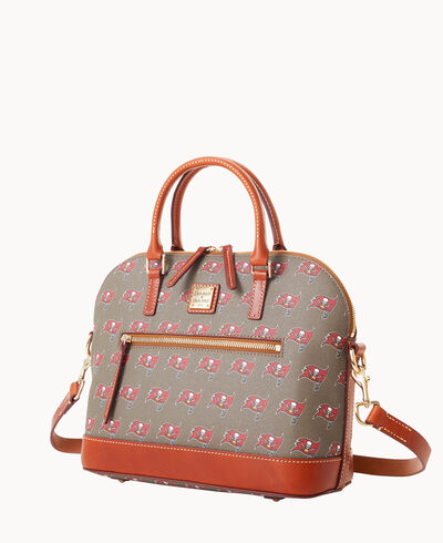 NFL Buccaneers Domed Zip Satchel