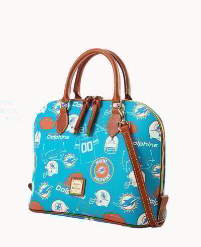 NFL Dolphins Zip Zip Satchel