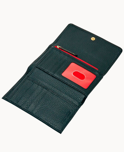 Pebble Grain Flap Wallet