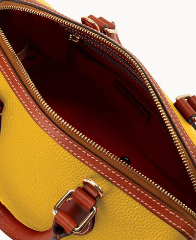Pebble Grain Barrel Satchel