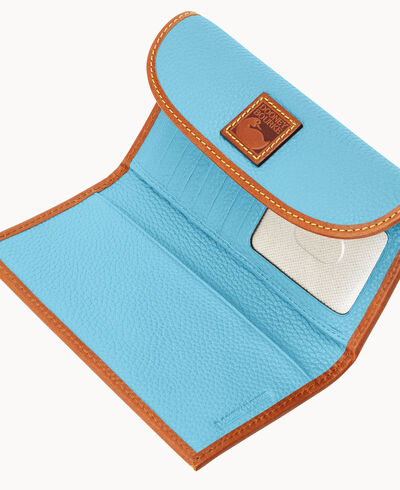 Pebble Grain Continental Clutch