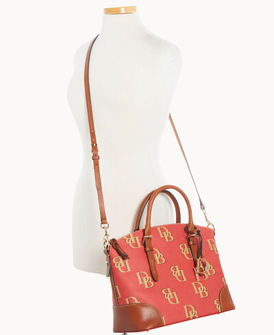 Monogram Domed Satchel