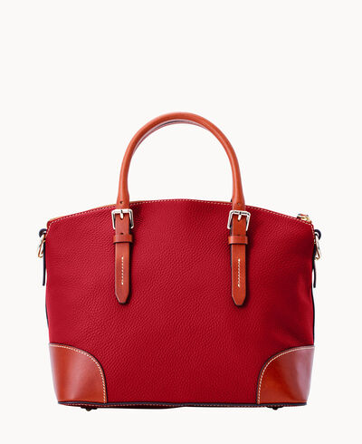 Pebble Grain Domed Satchel