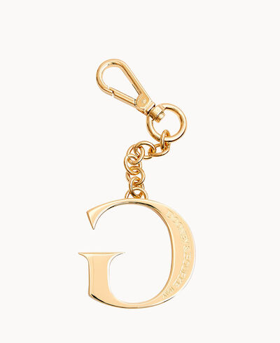 Monogram Pendant Key Chain Letter G