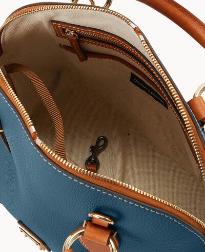 Pebble with Florentine Trim Domed Satchel