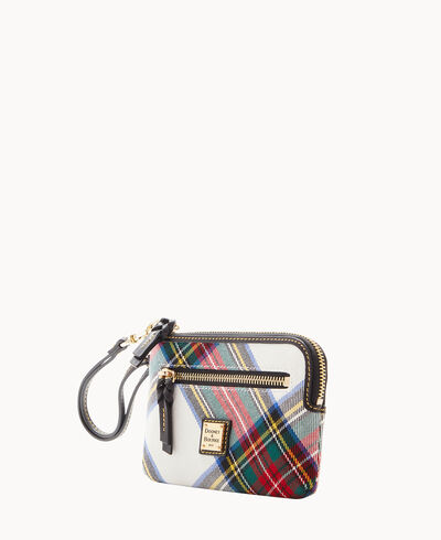 Tartan Zip Around Wristlet