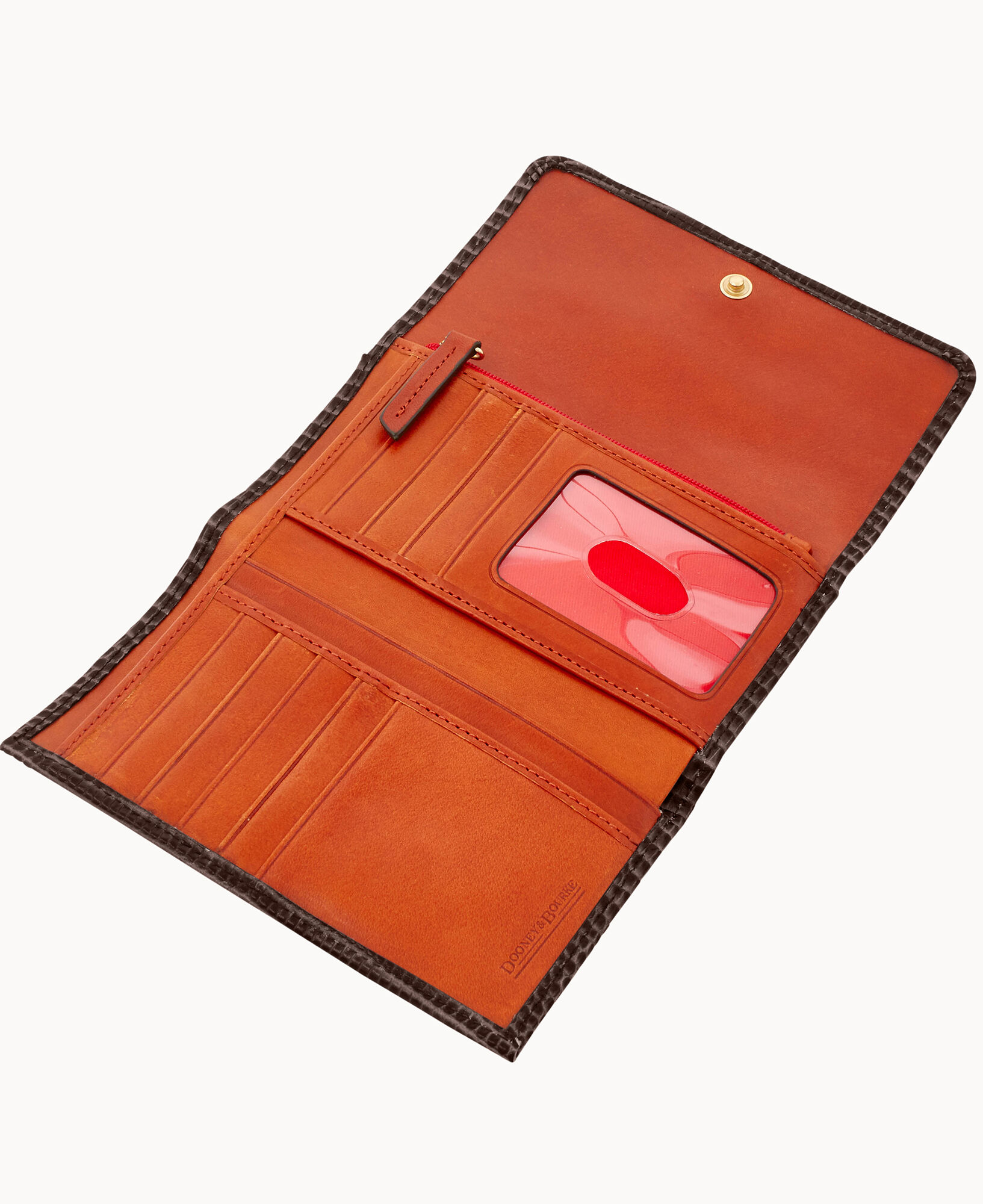 Embossed Lizard Flap Wallet