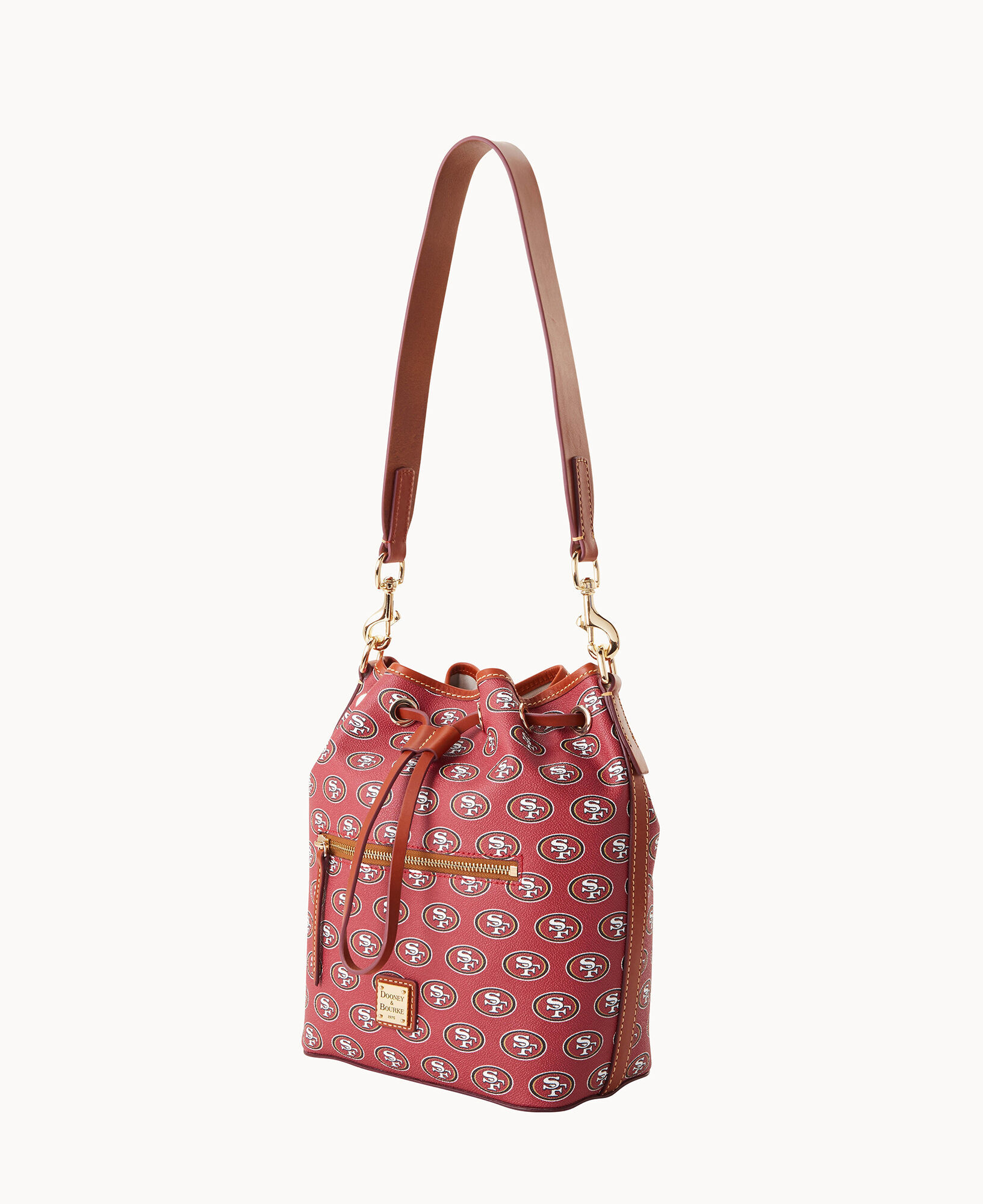 Dooney saffiano drawstring online