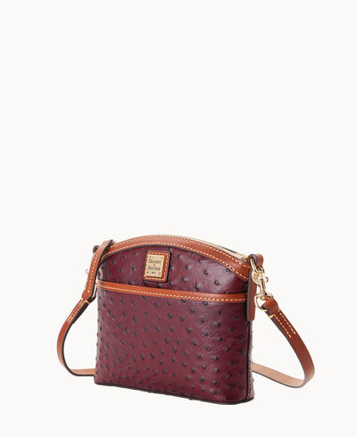 Ostrich Domed Crossbody