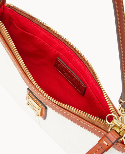 Pebble Grain Large Slim Wristlet