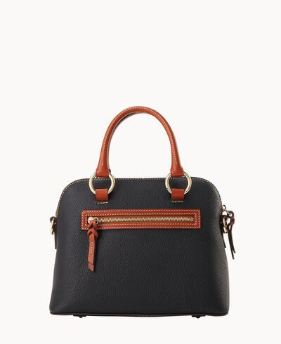 Pebble Grain Domed Satchel