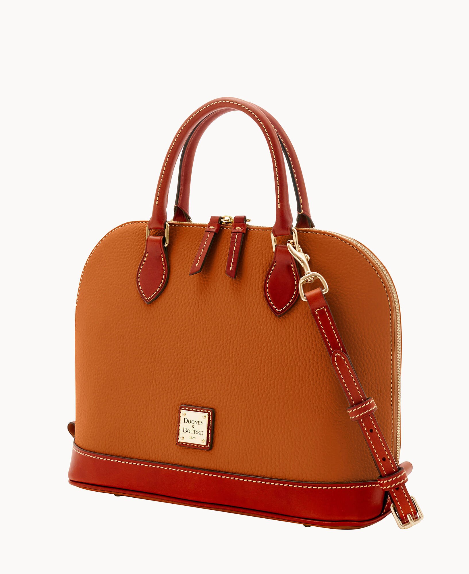 Dooney Bourke Pebble Grain Zip Zip Satchel