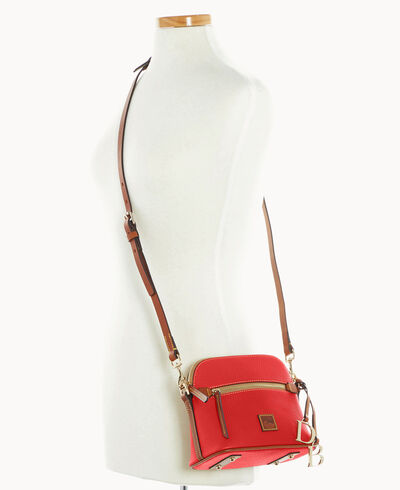 Pebble Grain Domed Crossbody