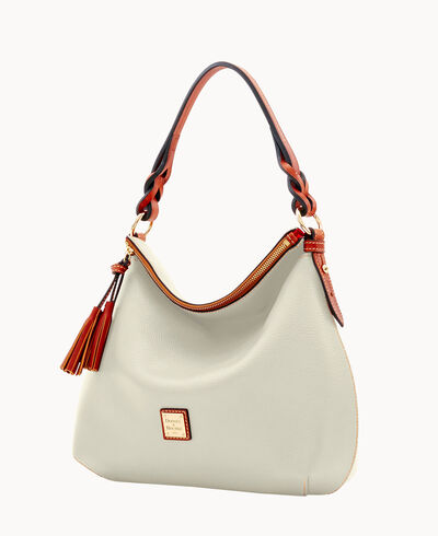 Pebble Grain Twist Strap Hobo