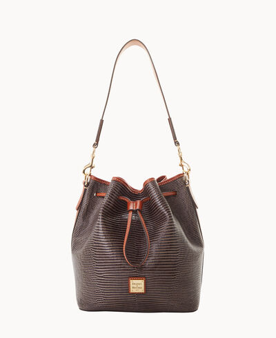 Embossed Lizard Drawstring