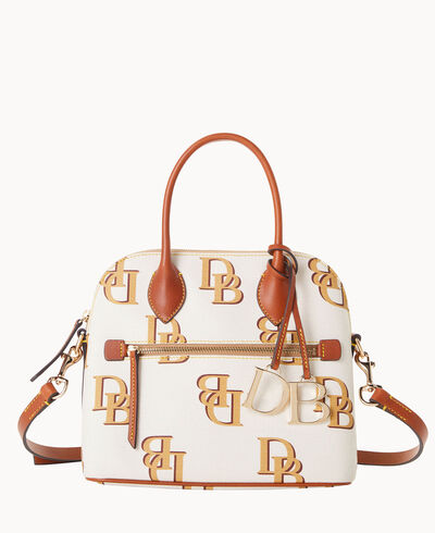 Monogram Domed Satchel