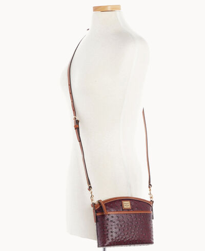 Ostrich Domed Crossbody