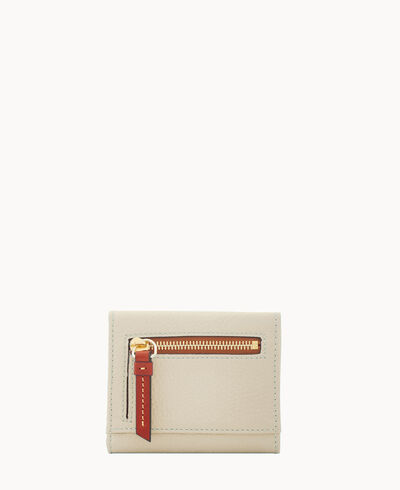 Pebble Grain Small Flap Credit Card Wallet