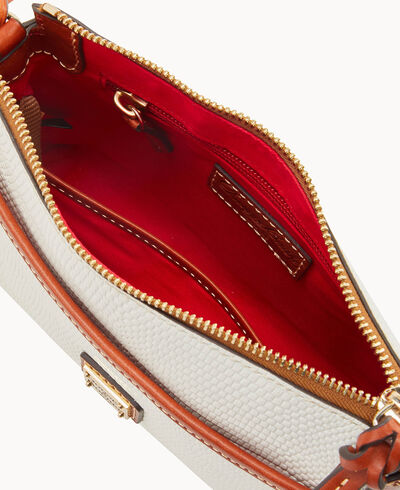 Embossed Lizard Ginger Crossbody