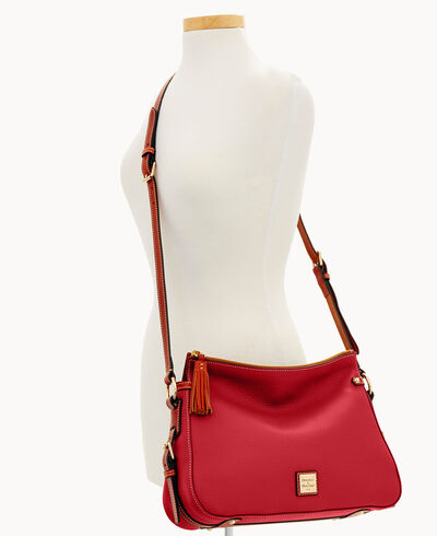 Pebble Grain Scarlett Crossbody Sac